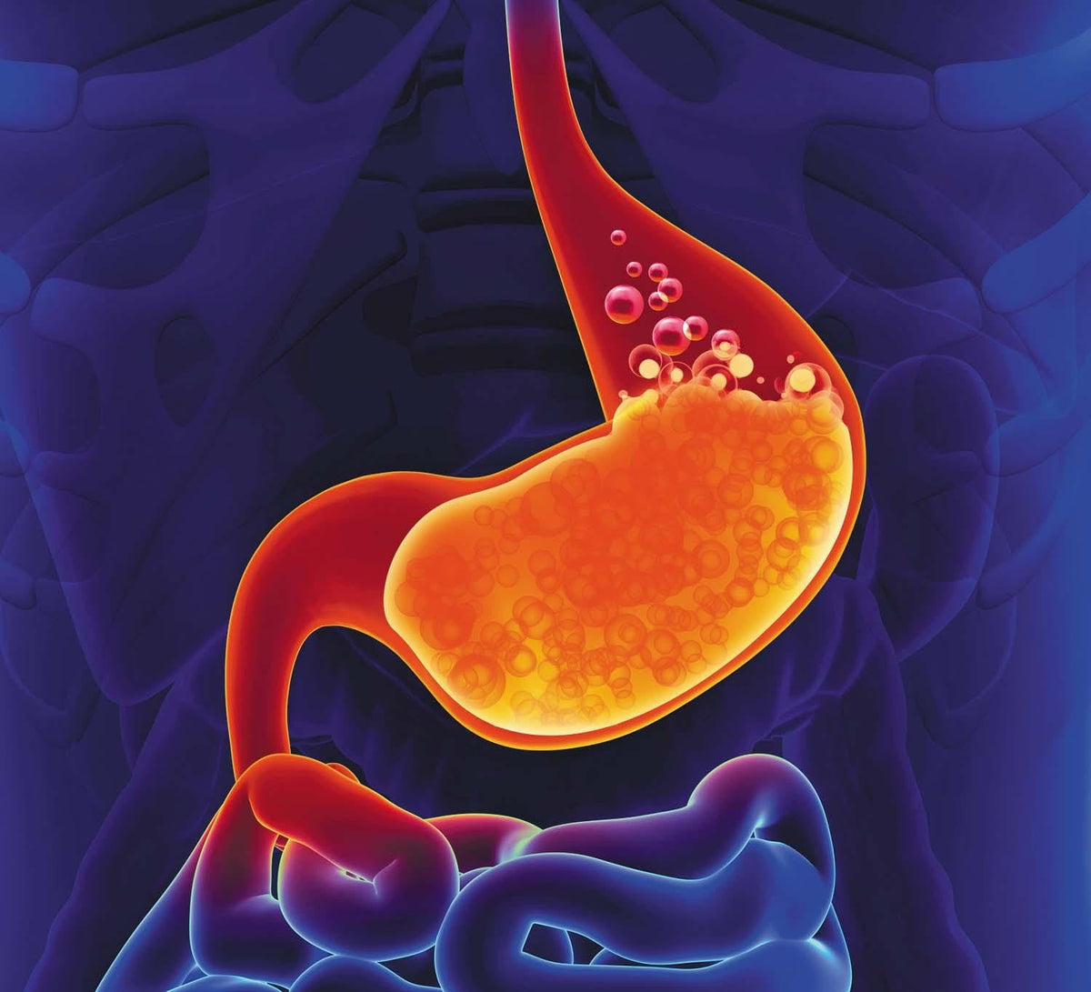 An image of heartburn.