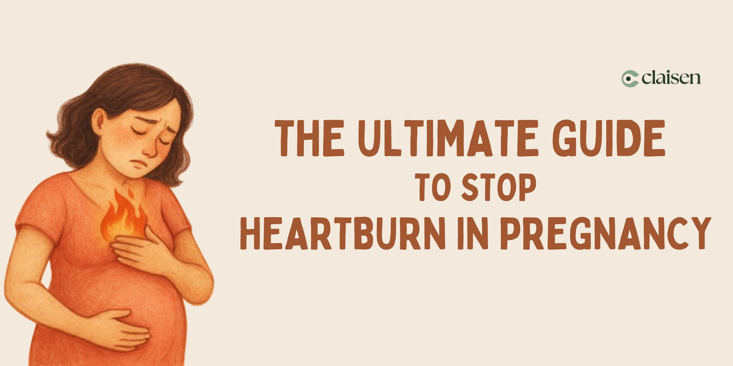 women suffering from heartburn in pregnancy